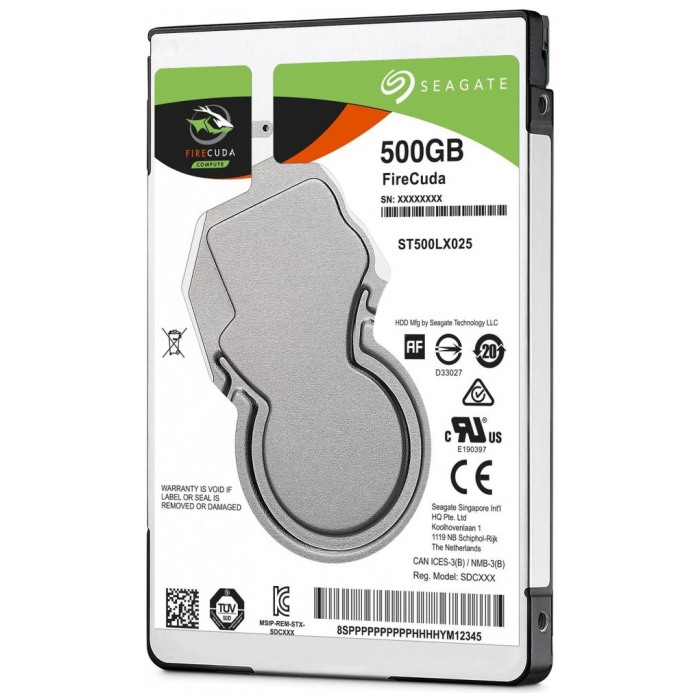 картинка Гибридный жесткий диск Seagate SSHD 500Gb Firecuda 2.5'' SATA III 5400 rpm 128Mb cache (ST500LX025) от магазина КомпьютерЦентр