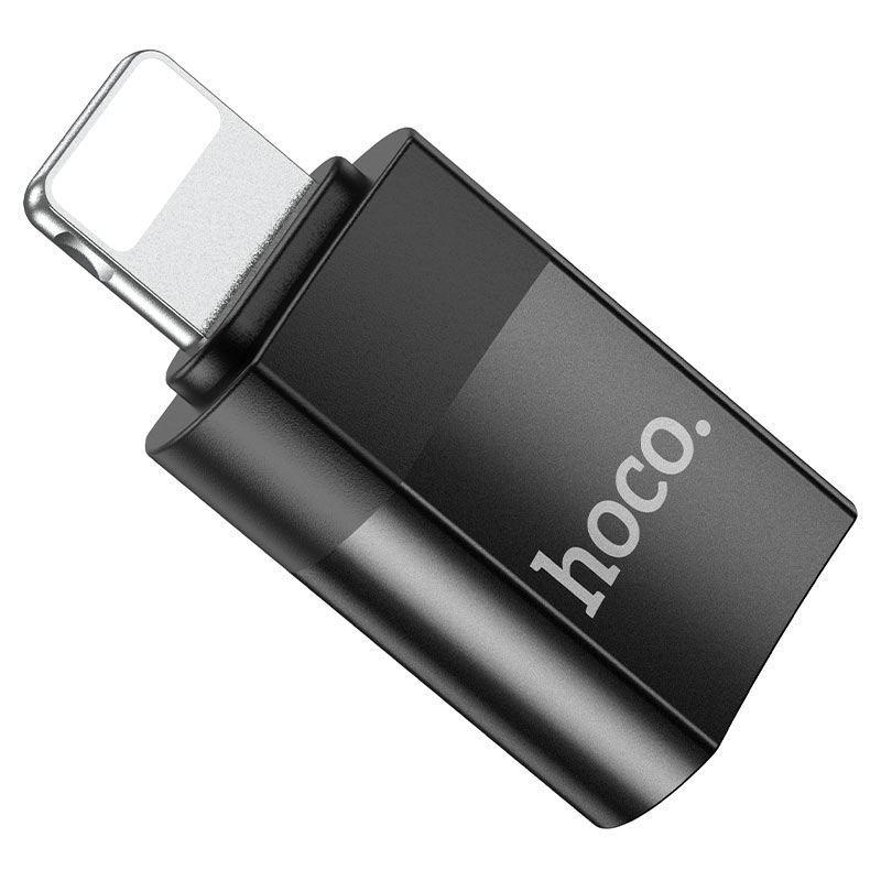 картинка Адаптер OTG HOCO Lightning/ Type-C Black UA17 от магазина КомпьютерЦентр