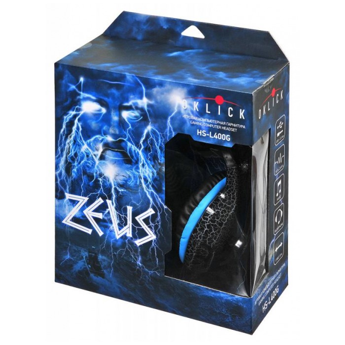 картинка Гарнитура Oklick HS-L400G Black (NO-3000 LED) от магазина КомпьютерЦентр