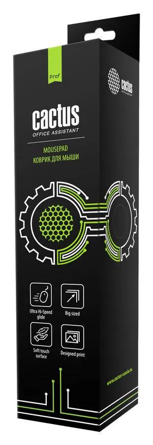 картинка Коврик для мышки Cactus Black черный 900x400x2мм CS-MP-PRO02ХXL от магазина КомпьютерЦентр