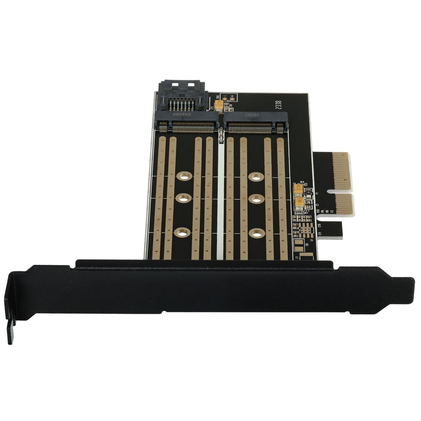 картинка Адаптер для установки SSD M.2 (NVMe) в разъем PCI-e Gembird (MF-PCIE-NVME) от магазина КомпьютерЦентр