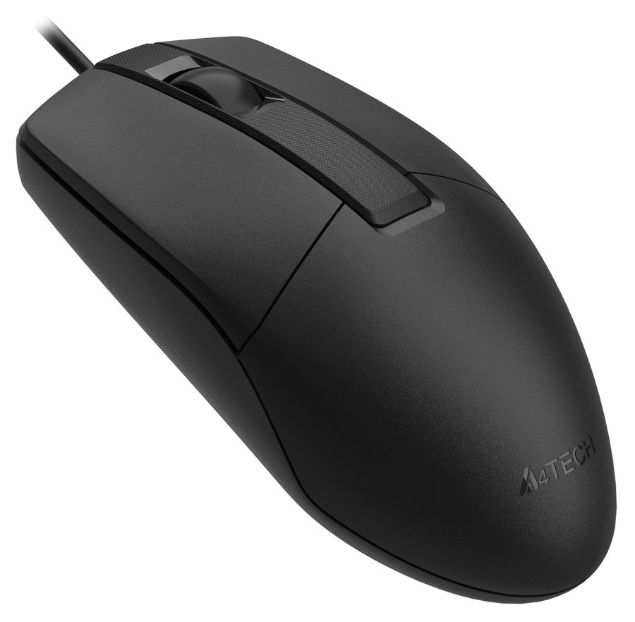 картинка Мышка A4tech OP-330 USB, Black от магазина КомпьютерЦентр