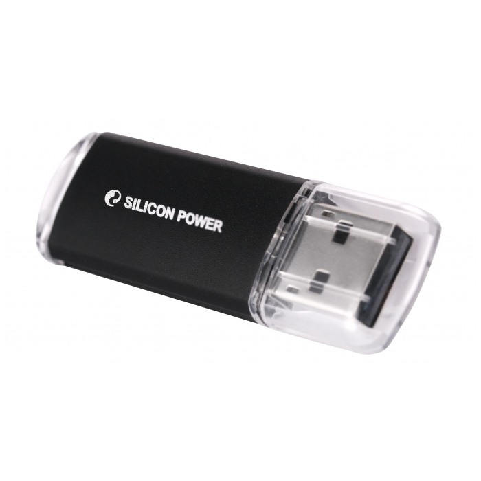 картинка Флешка USB SiliconPower 4Gb Ultima II Black (SP004GBUF2M01V1K) от магазина КомпьютерЦентр
