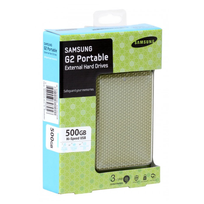 картинка Жесткий диск внешний Samsung 500Gb G2 Portable Green 2.5″ 5400rpm (HX-MU050DC/GG2) от магазина КомпьютерЦентр