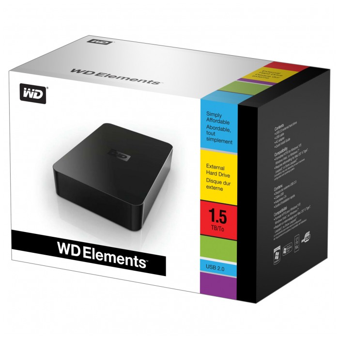 картинка Жесткий диск внешний Western Digital 1,5Тb Elements 3.5″ Черный (WDBAAU0015HBK-EESN) от магазина КомпьютерЦентр