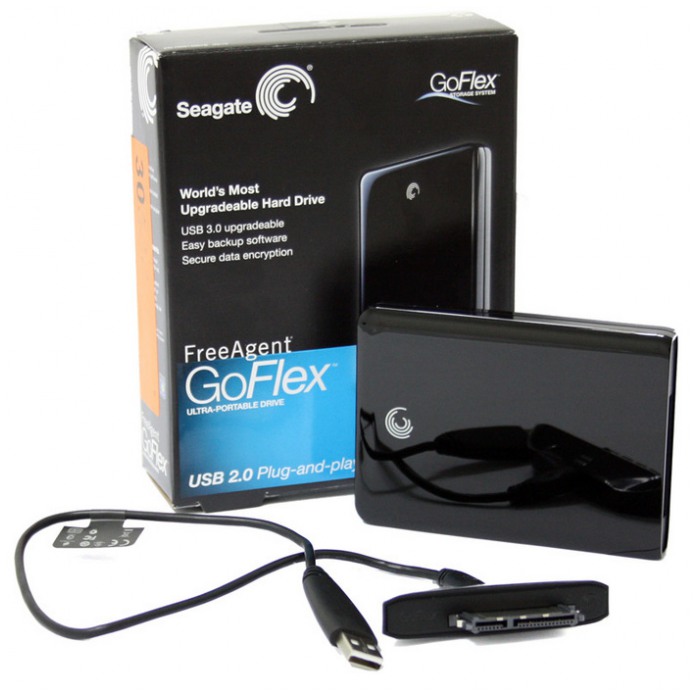 картинка Жесткий диск внешний Seagate 500Gb FreeAgent GoFlex 0.1 2.5″ Черный (STAA500200) от магазина КомпьютерЦентр