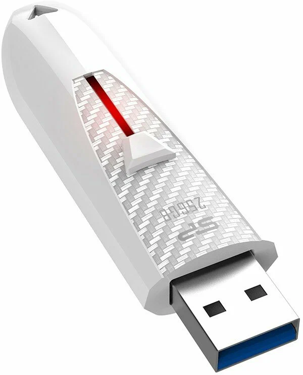 картинка USB3.0 накопитель 256Gb SiliconPower Blaze B25; White (SP256GBUF3B25V1W) от магазина КомпьютерЦентр