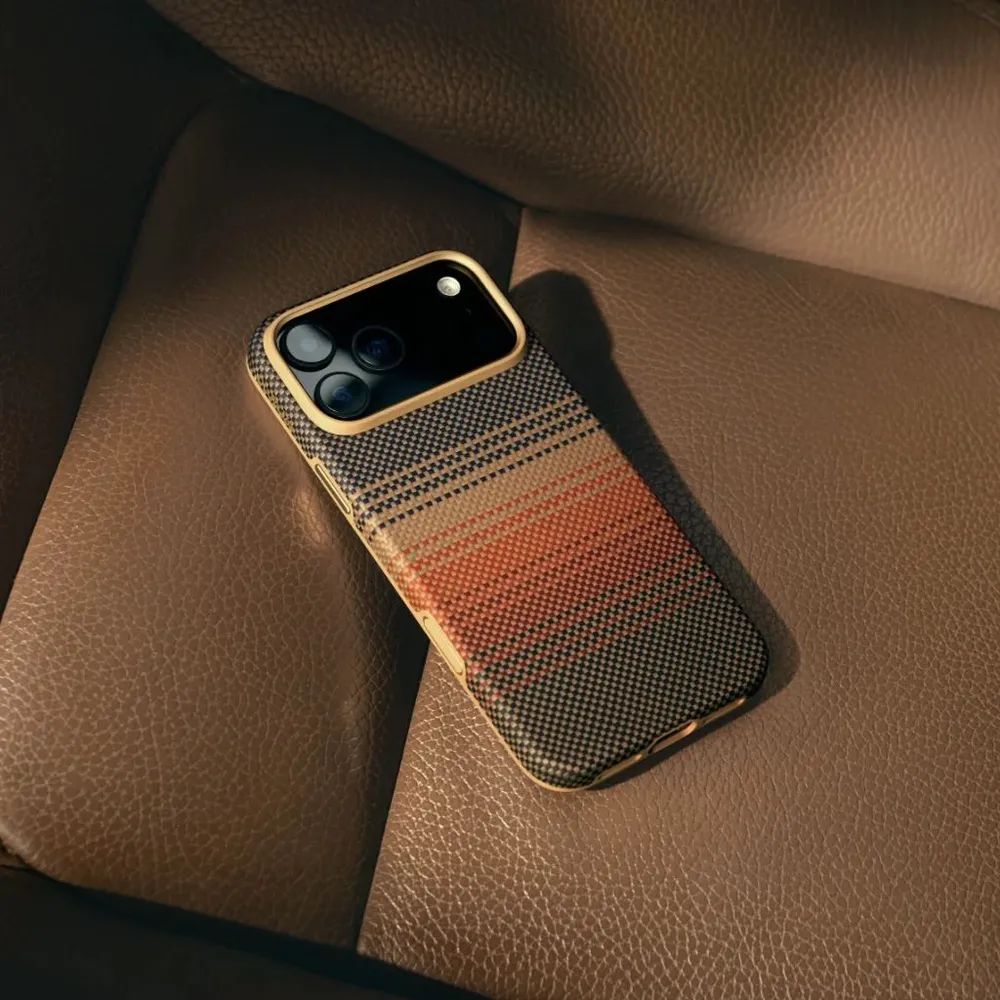 картинка Противоударный чехол PITAKA Aramid UltraGuard Case для iPhone 17 Pro, Sunset от магазина КомпьютерЦентр