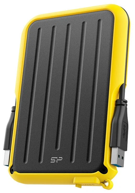 картинка HDD внешний 2Tb SiliconPower 2.5''; Armor A66; USB3.2, Yellow (SP020TBPHD66SS3Y) от магазина КомпьютерЦентр