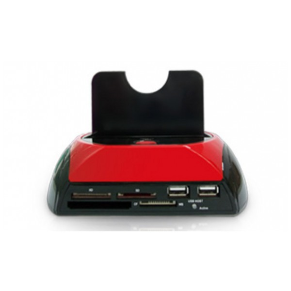 картинка Док-станция Dynamode 2,5''/ 3,5'' HDD SATA через USB2.0 Black/ Red (USB-HDK-CR) от магазина КомпьютерЦентр