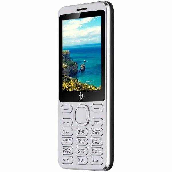 картинка Телефон мобильный F+ S286 Silver, 2.4'' 2 Sim от магазина КомпьютерЦентр