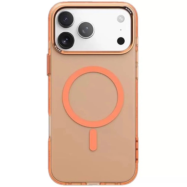 картинка Чехол ROCK InShare Matte Magnetic Protection Case (Metal Lens Frame) iPhone 17Pro Max Orange от магазина КомпьютерЦентр