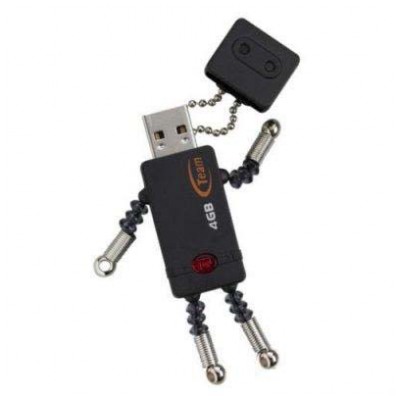 картинка Флешка USB Team 4Gb T-BOT Black от магазина КомпьютерЦентр