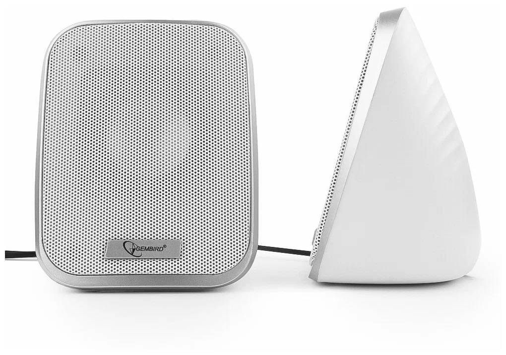 картинка Акустика Gembird 2.0 SPK-100-W, белый, 6 Вт от магазина КомпьютерЦентр