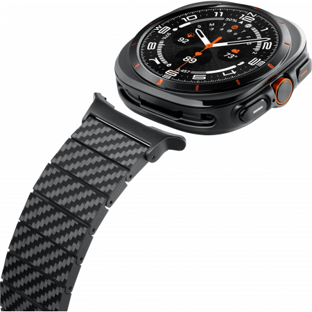 картинка Браслет PITAKA Carbon Watch band for Galaxy Watch Ultra Black/ Grey от магазина КомпьютерЦентр