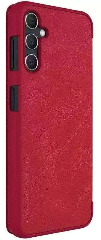 картинка Чехол-книжка Nillkin Qin из Premium экокожи для Samsung Galaxy A34, красный от магазина КомпьютерЦентр