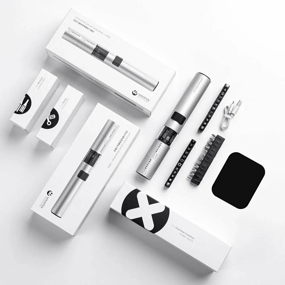картинка Электрическая отвертка Xiaomi Wowstick SD 36 in 1 Screwdriver Set Silver от магазина КомпьютерЦентр