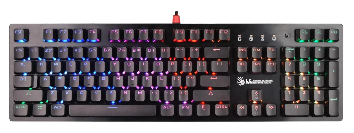 картинка Клавиатура A4TECH Bloody B810R Battlefield, черный (b810r (battlefield)) от магазина КомпьютерЦентр