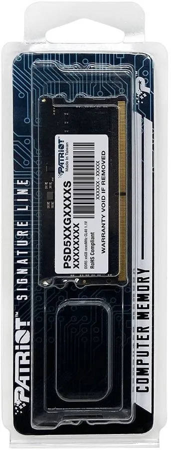 картинка SO-DIMM DDR5 16Gb 5600MHz PC5-44800 Patriot (PSD516G560081S) от магазина КомпьютерЦентр