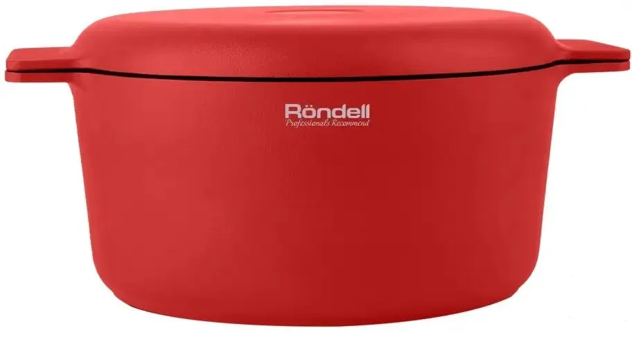 картинка Кастрюля Rondell Red Edition RDA-1118 4.6л. d=24см (с крышкой) красный от магазина КомпьютерЦентр