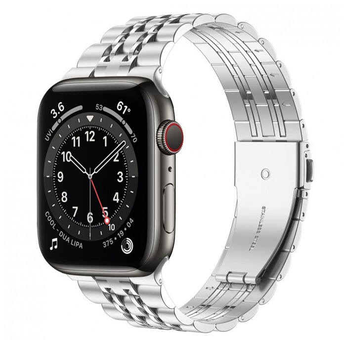 картинка Ремешок Silver Steel for Apple Watch 44mm and 42mm от магазина КомпьютерЦентр