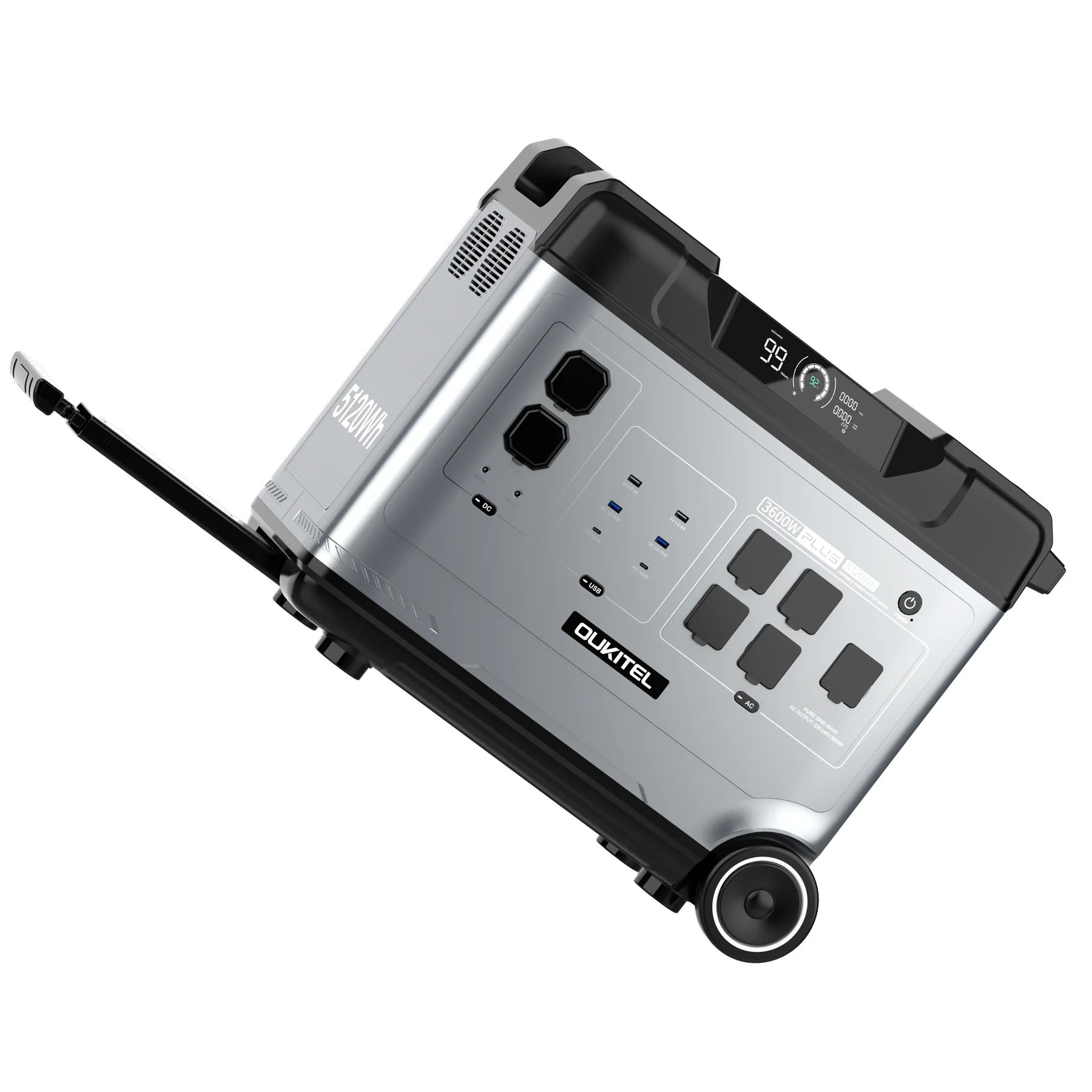 картинка Портативная электростанция Oukitel P5000E Plus 3600W (пик 7200W) /  5120Wh LiFePO4 от магазина КомпьютерЦентр