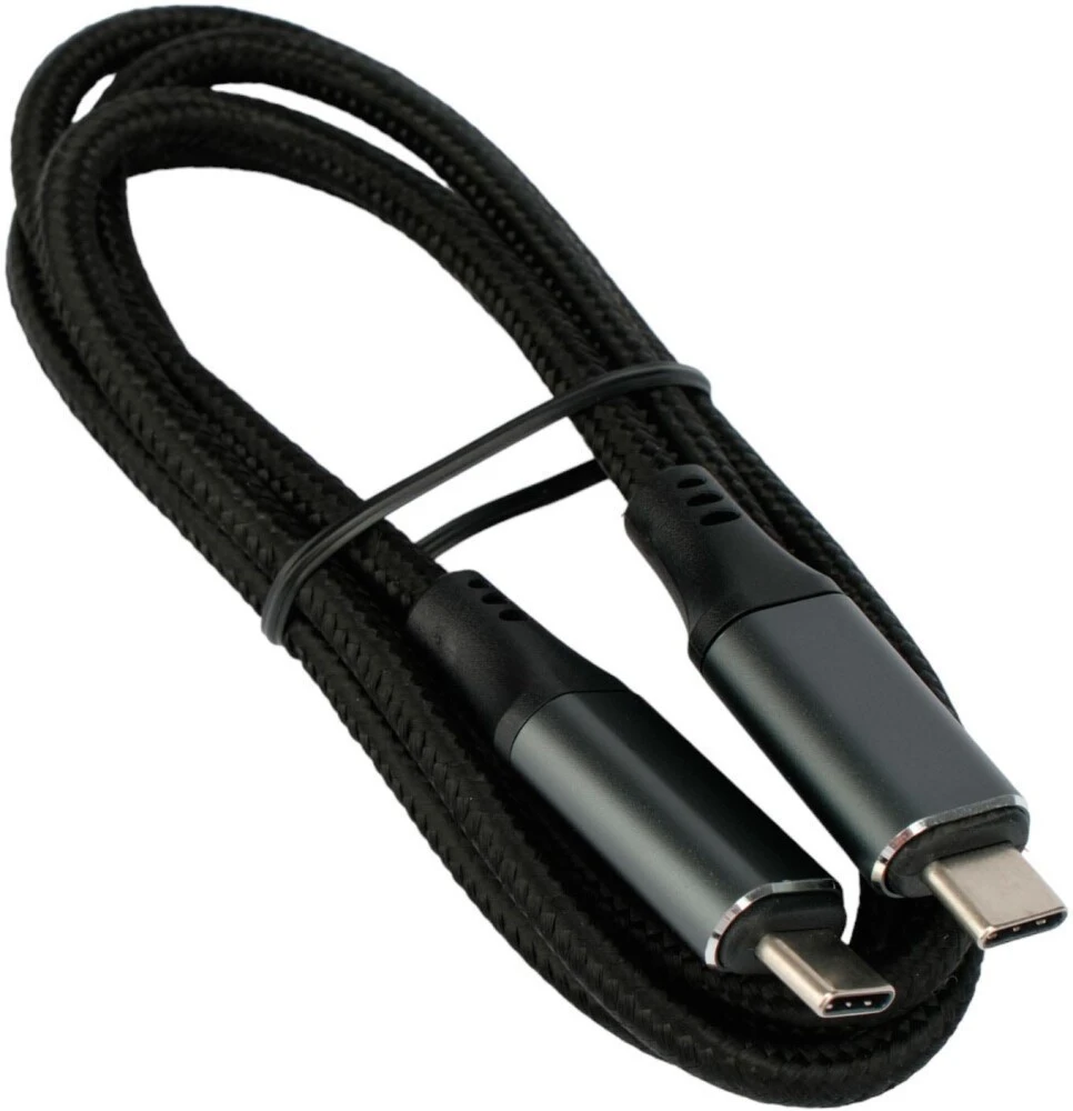 картинка Кабель Type-C/ Type-C USB4.0 Cablexpert (CC-USB4-CMCM-BR-1.8M) 5А, 240Вт, PD3.1/ QC4.0, 40Gbps, медь, Pro, 1.8м, черный, пакет (23142) от магазина КомпьютерЦентр