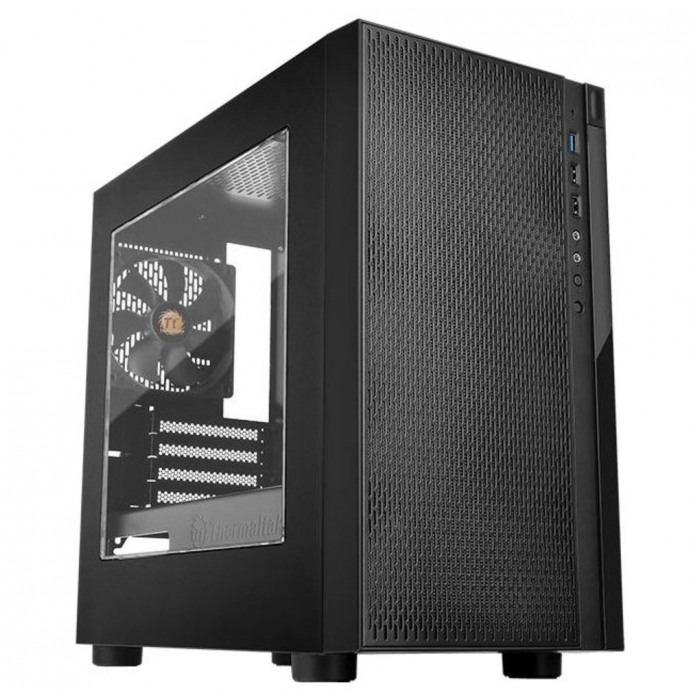 картинка Корпус без БП Thermaltake Versa H18 Window Black mATX (CA-1J4-00S1WN-00) от магазина КомпьютерЦентр