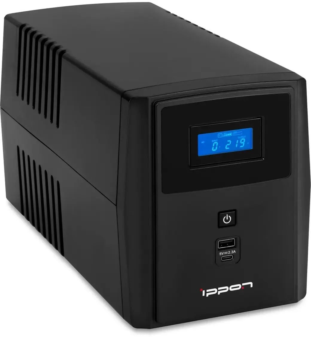 картинка ИБП Ippon Smart Power Pro II 1600 960Вт 1600BA Black (1005588) от магазина КомпьютерЦентр