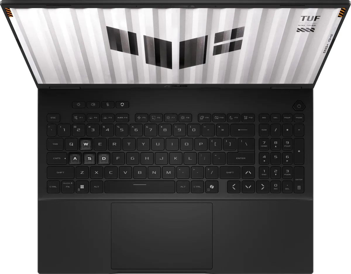 картинка Ноутбук ASUS TUF Gaming F16 FX608JPR-RV098 16 '' IPS (1920x1200) 165Hz /  Core i5-14450HX/  16Gb/  1TB SSD/ RTX 5070 8Gb/  WiFi AX/  BT 5.3/  90 Втч/  DOS от магазина КомпьютерЦентр