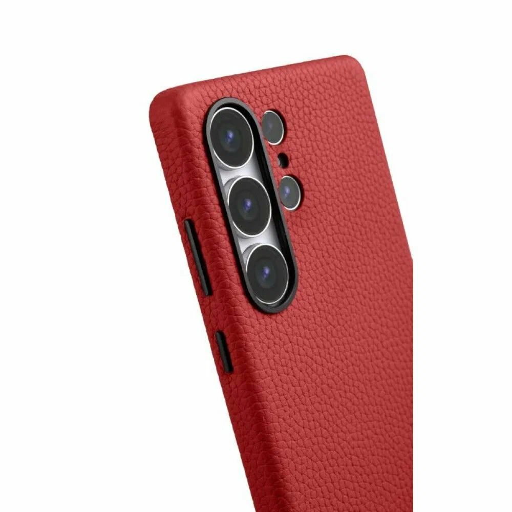 картинка Чехол-накладка для Samsung Galaxy S25 Ultra Vegan Leather Case MagSafe Red от магазина КомпьютерЦентр