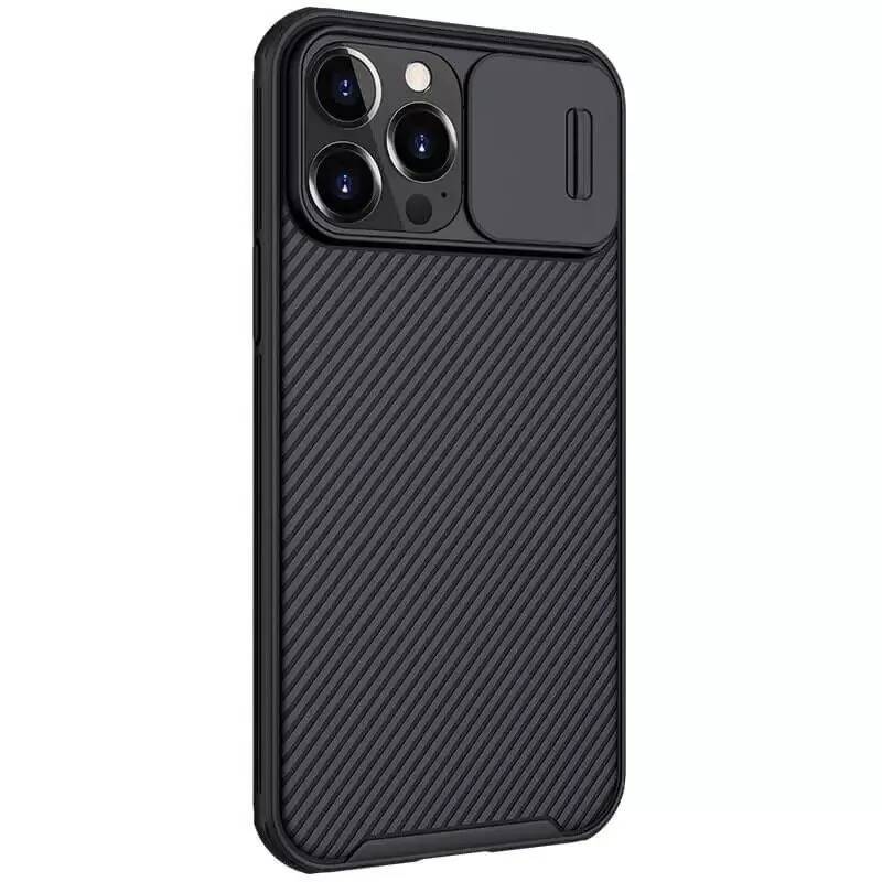 картинка Чехол-накладка Nillkin CamShield Pro Case защитной шторкой для iPhone 15 Pro Max, черный от магазина КомпьютерЦентр