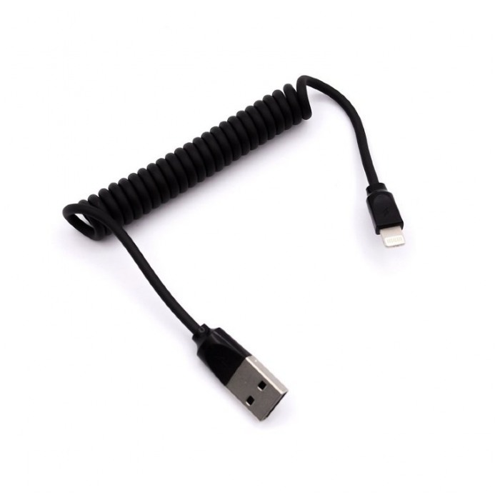 картинка Дата-кабель Remax Data Cable Lightning Radiane Pro Series 2.4A 100cm Black (RC-117i Black) от магазина КомпьютерЦентр