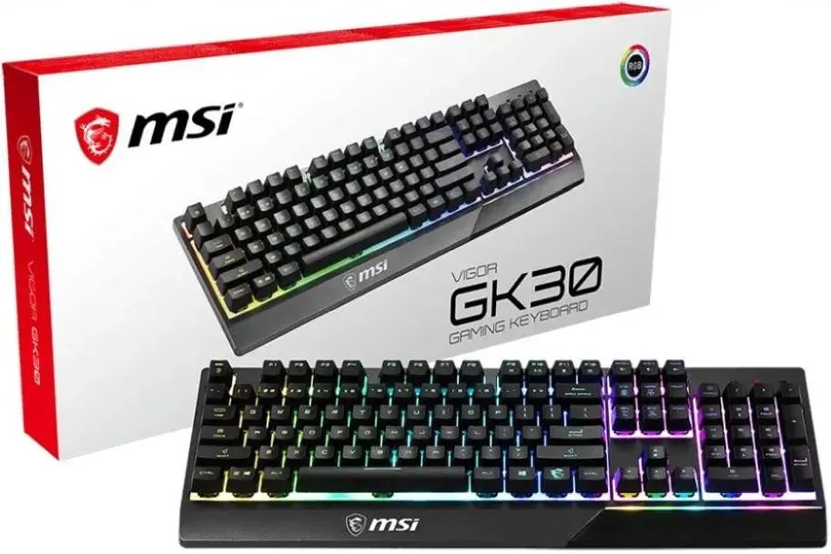 картинка Клавиатура MSI Vigor GK30 RU Black USB Multimedia for gamer от магазина КомпьютерЦентр