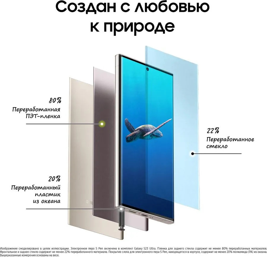 картинка Смартфон Samsung Galaxy S23 Ultra Cream 6.8'' 12Gb/256Gb (SM-S918B/ DS) от магазина КомпьютерЦентр