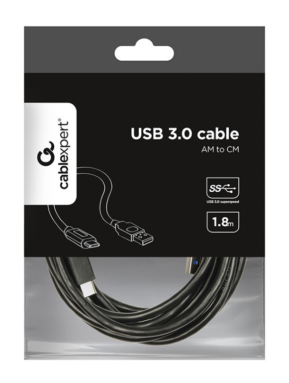 картинка Кабель AM to Type-C 1.8m Cablexpert CCP-USB3-AMCM-6 USB3.0 AM/ USB3.1TypeC от магазина КомпьютерЦентр