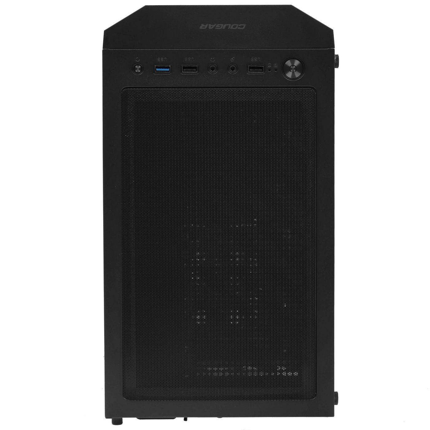 картинка Корпус Cougar Mid Tower MX110 RGB Black, USB 3.0x2, TG, 4xARGB fan, no PSU от магазина КомпьютерЦентр