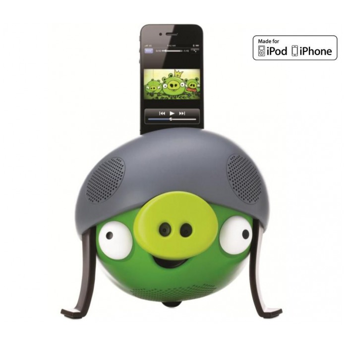картинка Акустика с док-станцией Gear4 Angry Birds Speaker Helmet Pig for tablet/ smartphone (PG543G) от магазина КомпьютерЦентр