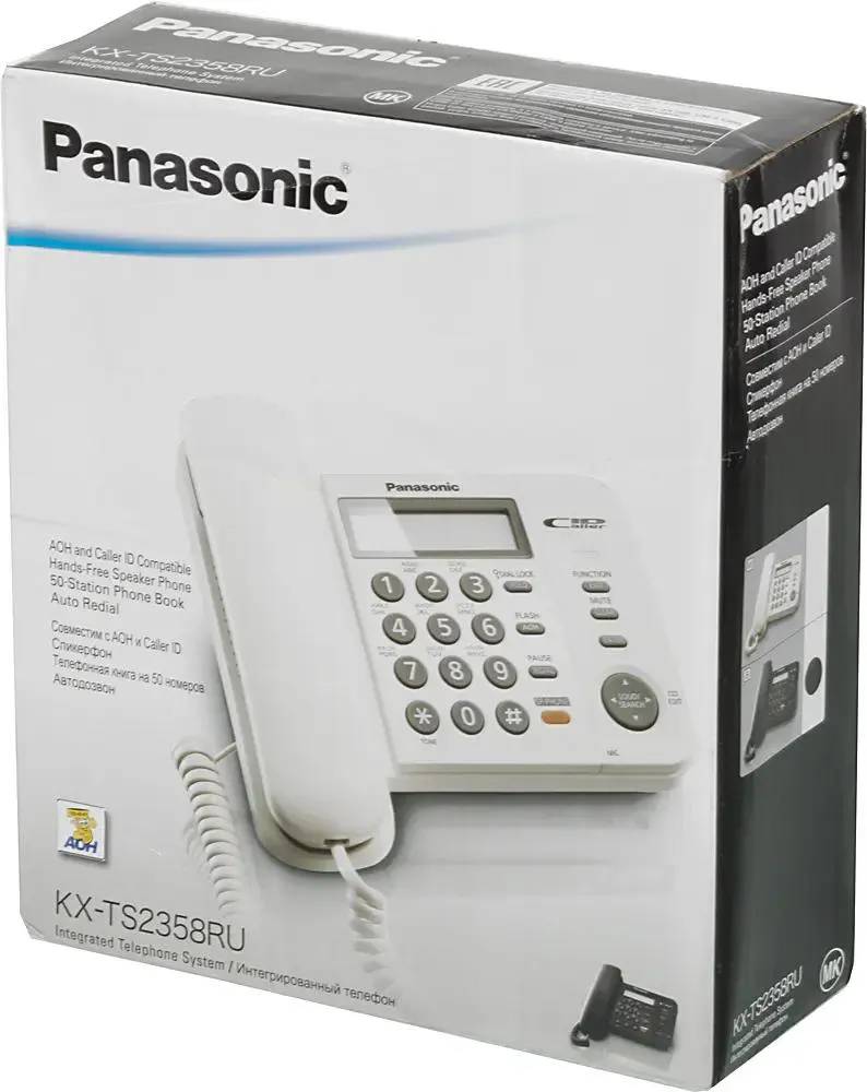 картинка Телефон Panasonic KX-TS2358RUB; Черний от магазина КомпьютерЦентр