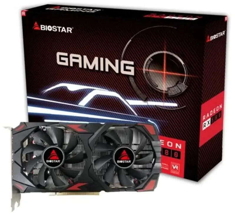 картинка Видеокарта 8Gb GDDR5 AMD Radeon RX580 (VA5815RQ82) Biostar RX580 2048SP Ret от магазина КомпьютерЦентр