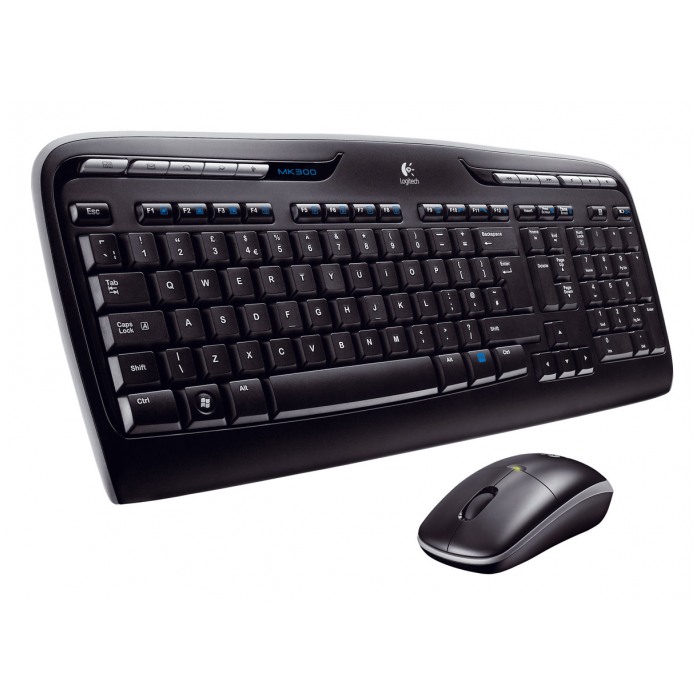 картинка Клавиатура+мышь Logitech MK300 Black Wireless (920-001645) от магазина КомпьютерЦентр