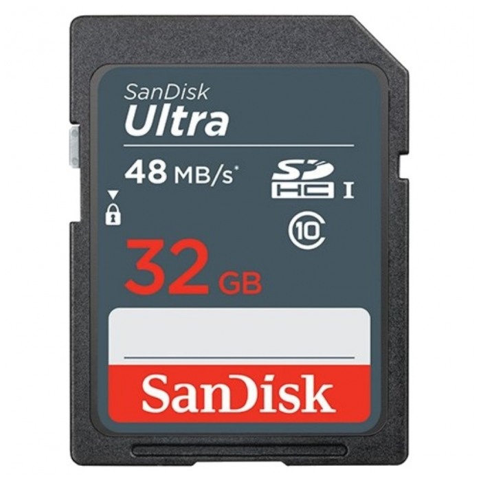 картинка Карта памяти SanDisk 32Gb SDHC Ultra 48 Class 10 (SDSDUNB-032G-GN3IN) от магазина КомпьютерЦентр