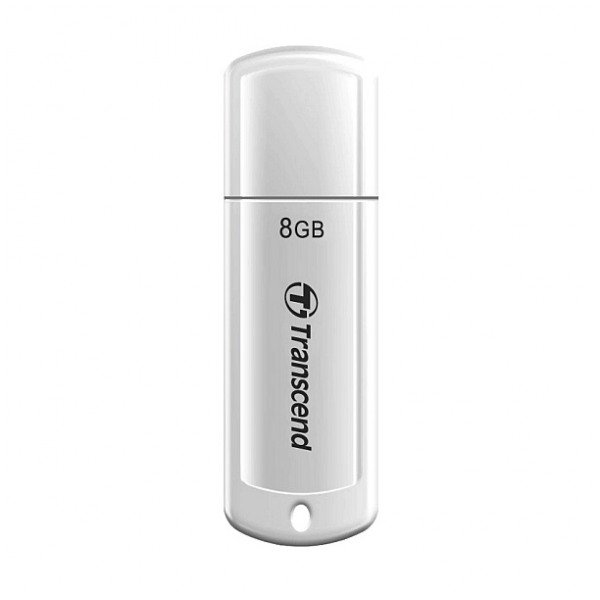 картинка Флешка USB Transcend 8Gb JetFlash 370 White (TS8GJF370) от магазина КомпьютерЦентр