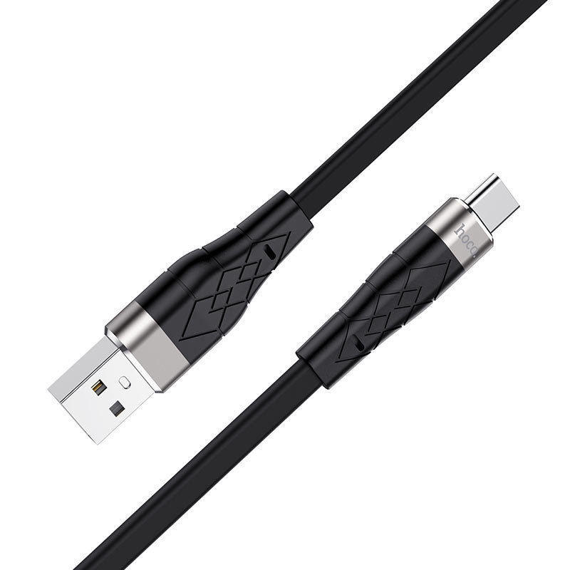 картинка Кабель HOCO X53 Angel silicone charging data cable for Type-C black от магазина КомпьютерЦентр
