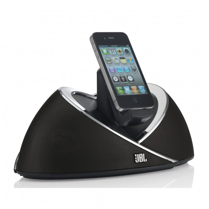 картинка Акустика с док-станцией JBL On Beat Black for iPad/ iPhone/ iPod (JBL-OB/BK) от магазина КомпьютерЦентр