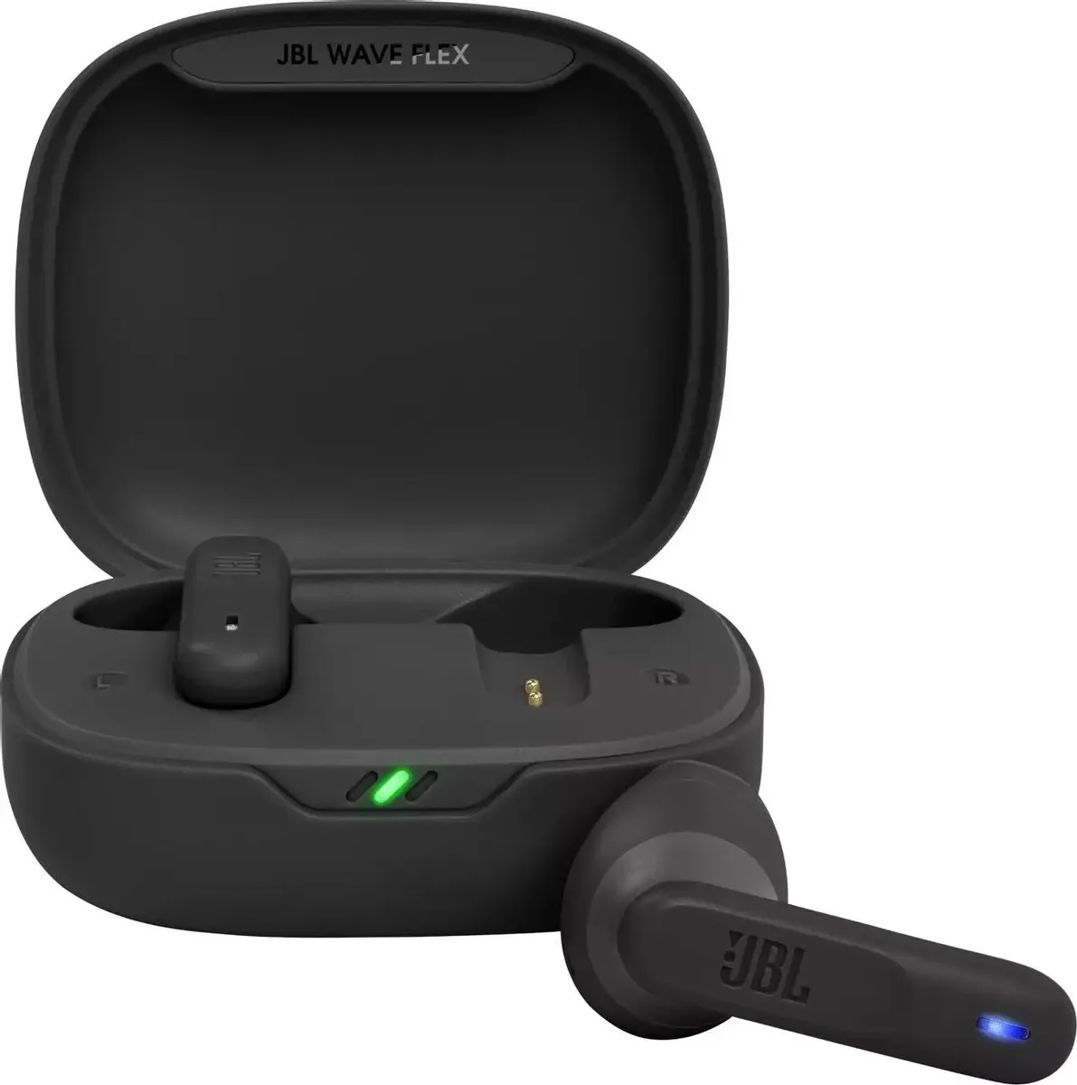 картинка Bluetooth гарнитура JBL BLUETOOTH WAVE FLEX BLACK JBLWFLEXBLK от магазина КомпьютерЦентр