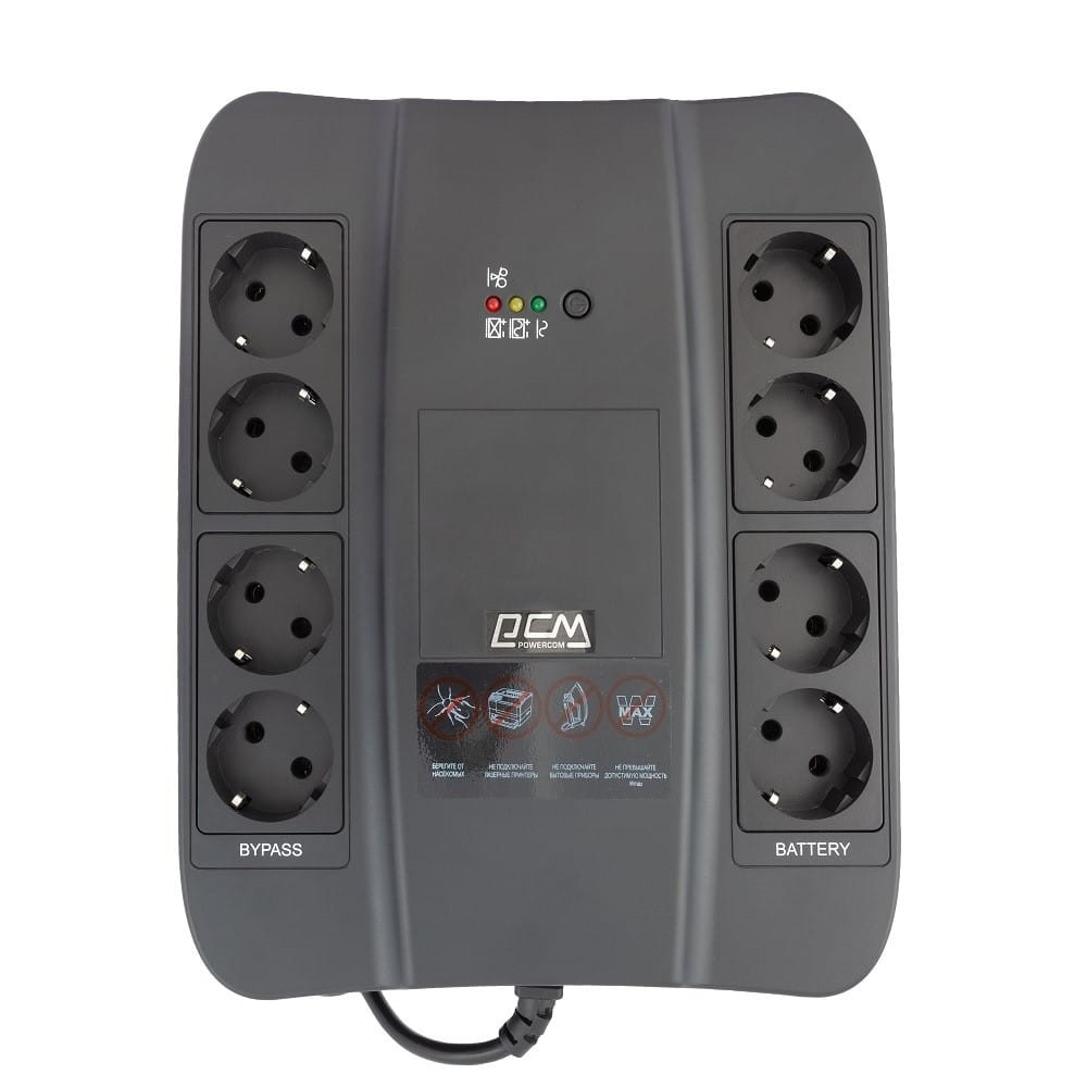 картинка ИБП Powercom Spider SPD-650N 390Вт 650ВА черный от магазина КомпьютерЦентр