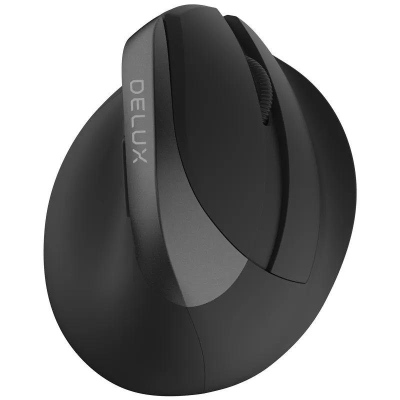 картинка Мышка вертикальная Delux M618mini Wireless, черный от магазина КомпьютерЦентр
