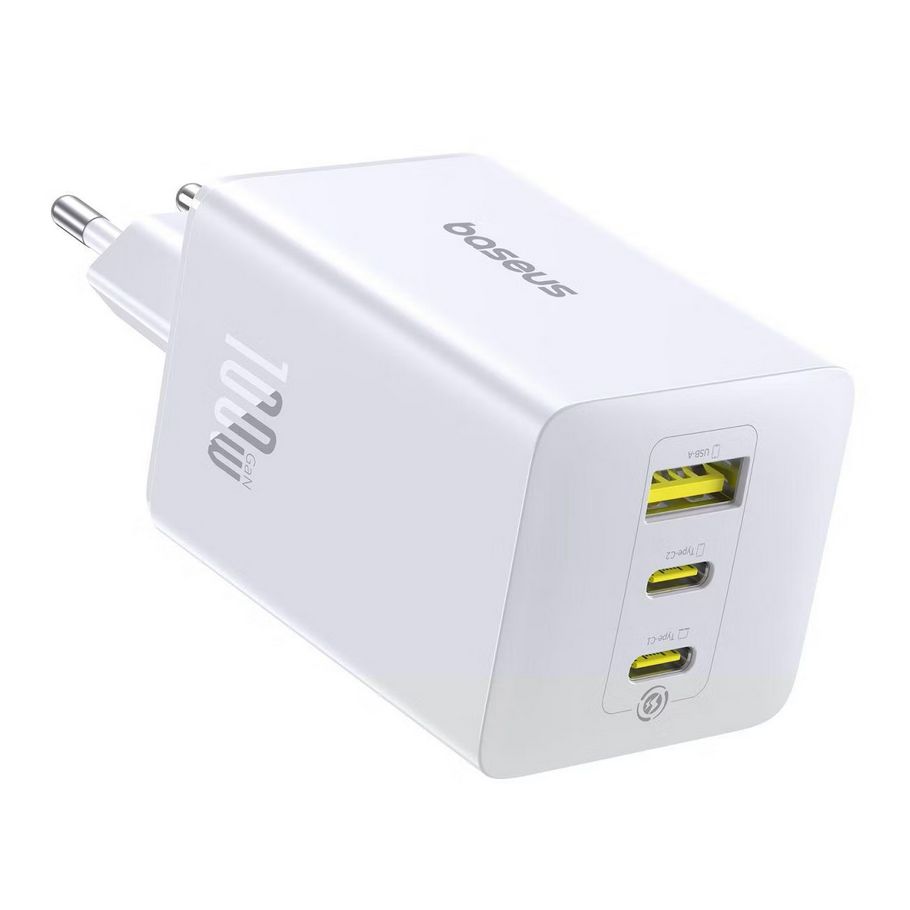 картинка СЗУ Baseus EnerFill FE11 Fast Charger 2C+U 100W Moon White от магазина КомпьютерЦентр