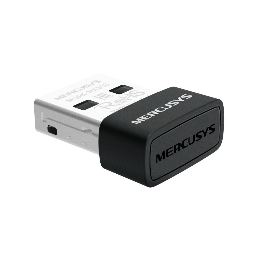 картинка Bluetooth адаптер Mercusys MA530 Nano v5.3 USB Black от магазина КомпьютерЦентр